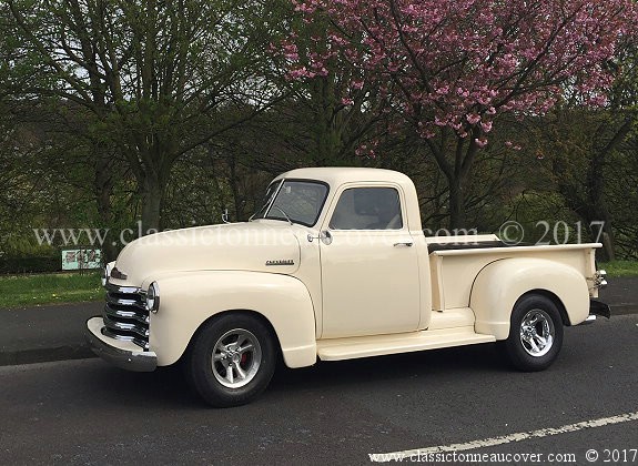 Hard tonneau cover for the 1947-53 Chevy truck.