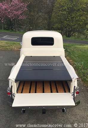 Hard tonneau cover for the 1947-53 Chevy truck.