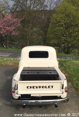 Hard tonneau cover for the 1947-53 Chevy truck.