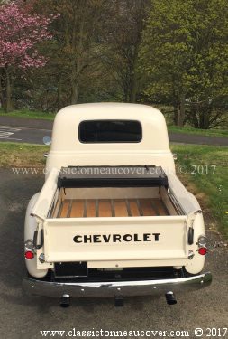 Hard tonneau cover for the 1947-53 Chevy truck.