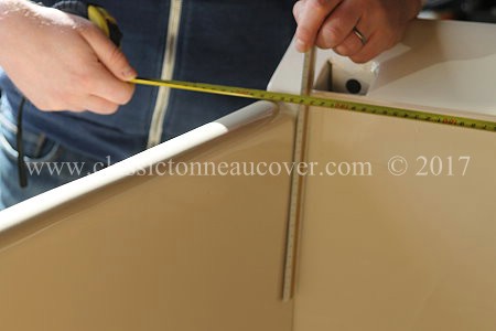 Tonneau cover measurements.