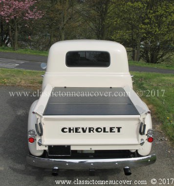 Hard tonneau cover for the 1947-53 Chevy truck.