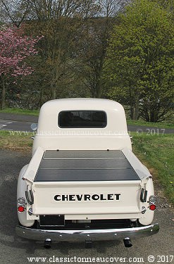 Hard tonneau cover for the 1947-53 Chevy truck.
